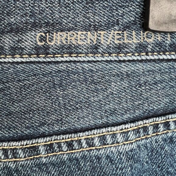 Current Elliott Womens 28 Blue‎ Denim Jeans Frayed Hem Capsule Crop - Picture 8 of 14